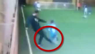 World’s Meanest Coach Sweeps The Leg On A Poor Youth Soccer Player
