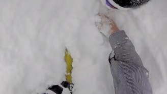 Watch This Harrowing Rescue As Two Skiers Save Their Friend Buried In An Avalanche