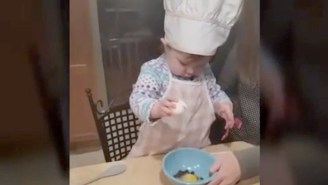 This Baby Executing A Perfect One-Hand Egg Crack Will Make You Feel Bad About Your Own Culinary Skills