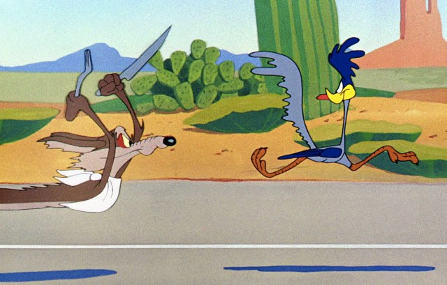 road runner cartoon running