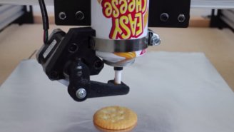Watch A 3D Printer Try To Build With Easy Cheese