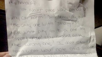 ‘Hey Handicap’: This Person Left A Horrible Note On An Amputee’s Car Over A Parking Spot Dispute
