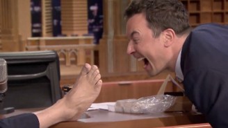 Danny DeVito Brought His #TrollFoot To ‘The Tonight Show’ And Jimmy Fallon’s Face