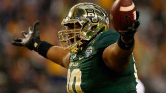The Giant Baylor Lineman Who Scored A Touchdown In The Cotton Bowl Is Now Playing Tight End