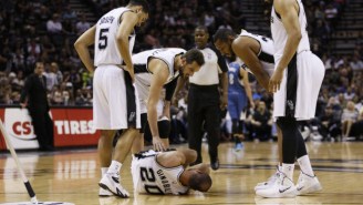 Manu Ginobili Will Miss Some Time After An Awkward Looking Ankle Injury