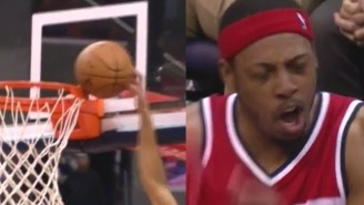 VIDEO: Paul Pierce Hilariously Reacts To Otto Porter Getting Stuffed By The Rim