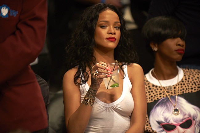 Rihanna-Nets-Raptors-White-Shirt