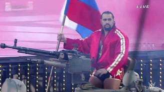 Rusev Made His WrestleMania 31 Entrance On A Tank