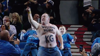 Watch The Return Of Timberwolves Superfan ‘Jiggly Boy,’ Who Dances To Kevin Garnett’s Delight