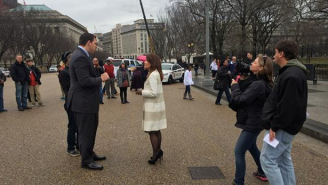Here’s Michele Bachmann Filming A Cameo For ‘Sharknado 3’ Because Of Course She Is