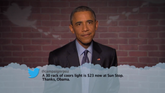 Watch President Obama Read All Of The Mean Tweets People Have Posted About Him On ‘Kimmel’