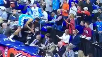 A North Carolina Player Crashed Into Duke’s Athletic Director Diving For A Loose Ball