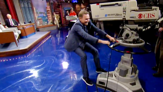 Watch Norm Macdonald Attempt To Steal A ‘Late Show’ Camera And Nearly Break It In The Process