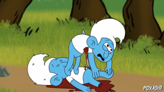 The Night Is Dark And Full Of Smurfs In This ‘Game Of Thrones’/’Smurfs’ Mash-up