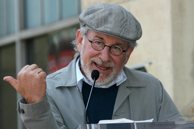 spielberg pointing left