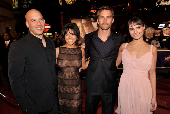 Vin Diesel Michelle Rodriguez Paul Walker Jordana Brewster in 2009