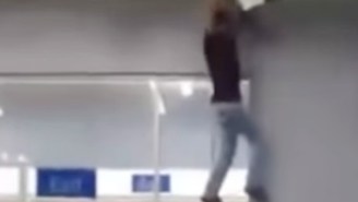 Watch This Alleged Shoplifter Bust Out Of A Walmart Through The Ceiling