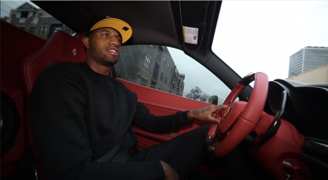 Paul George Ferrari Spider 458