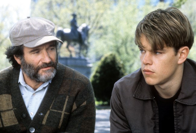 Robin Williams And Matt Damon In 'Good Will Hunting'