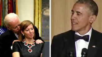 President Obama Cracks On Joe Biden For His Inappropriate Touching
