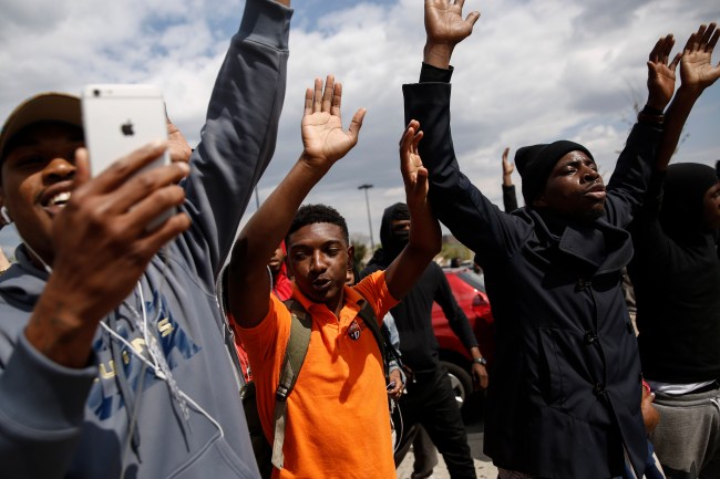 Protests in Baltimore After Funeral Held For Baltimore Man Who Died While In Police Custody