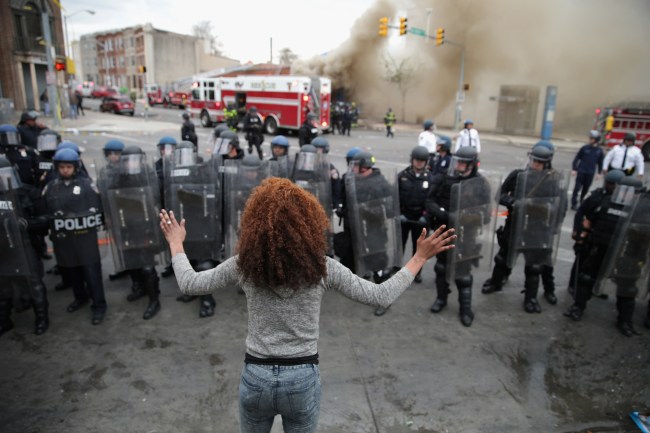 Protests in Baltimore After Funeral Held For Baltimore Man Who Died While In Police Custody