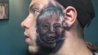 This Texas Man Had His Son’s Entire Face Tattooed On His Cheek