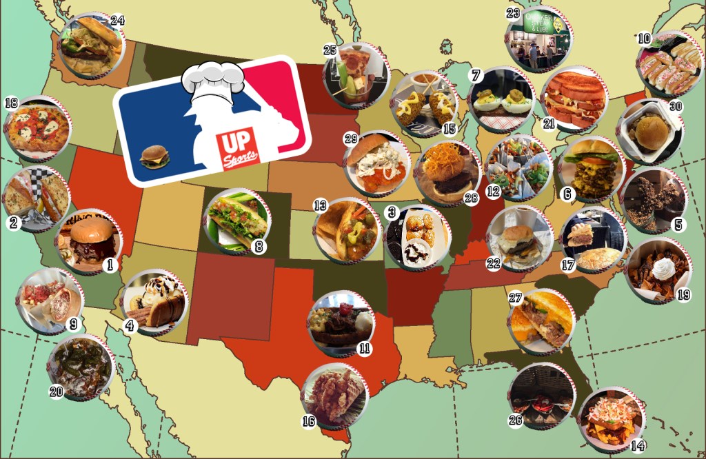 A Delicious Map Of The Best Foods In Major League Baseball Stadiums