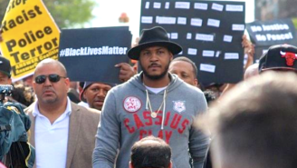 Carmelo Anthony Marches On The Streets Of Baltimore To Protest The Death Of Freddie Gray