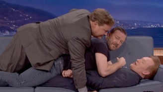 Ricky Gervais Made A ‘Man-Wich’ With Conan O’Brien And Andy Richter