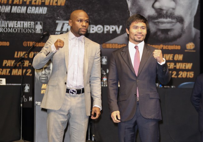 Floyd Mayweather And Manny Pacquiao Los Angeles Press Conference