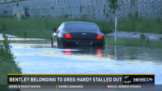 Greg Hardy’s Worst Week Ever Continues When His Bentley Gets Stuck In A Flood