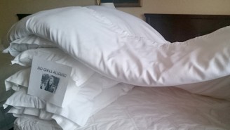 This Guy Requested His Hotel Room Be Equipped With A Pillow Fort, And The Concierge Obliged Him
