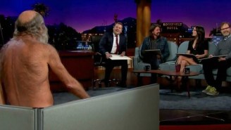 Dave Grohl, Rainn Wilson, And Jordana Brewster Sketched A Naked Old Man On ‘The Late Late Show’