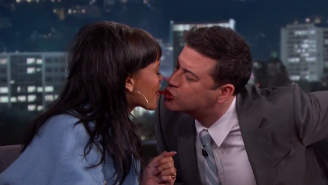 Jimmy Kimmel And Rihanna Gave The World A ‘Twizzler Challenge’ Worth Watching