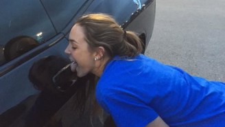 Why Are These Kentucky Fans Licking Devin Booker’s Car?