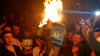 Kentucky Fans Riot And Set Stuff On Fire Following Their Team’s Final Four Loss