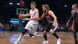 Oh, Brother! Robin Lopez Swats Twin Brother Brook’s Layup Out Of Bounds