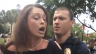 A Former Playboy Model Tussled With Cops Over An American Flag Being ‘Desecrated’