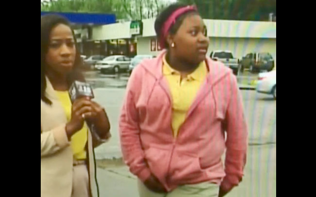 A Girl Peed Herself On Live Tv While Being Interviewed By A Reporter