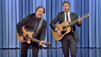 Russell Crowe And Jimmy Fallon Sang ‘Balls In Your Mouth’ For Earth Day, As One Does