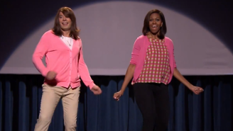 Watch Michelle Obama And Jimmy Fallon Bust Out ‘The Evolution Of Mom Dancing: Part 2’