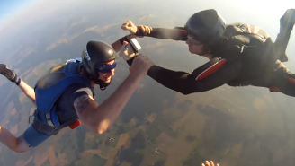 Watch This Sky Diver’s GoPro Take A Dizzying Journey After Being Dropped From 3000 Meters
