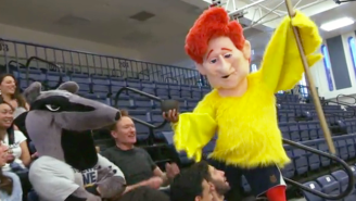 Conan Attempts To Improve UC Irvine’s Mascot With His Own Creative Monstrosity