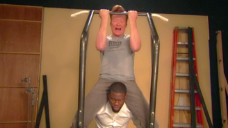 Conan Takes On Michelle Obama’s #GimmeFive Challenge With Some Help From Kevin Hart