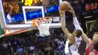 Giannis Antetokunmpo Does His Best Mr. Fantastic Impression With This Layup