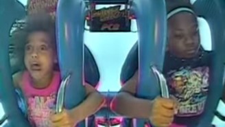 Watch These Two Girls Completely Lose It On The Slingshot Ride From Hell