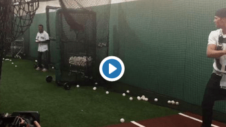 Video Of Tom Brady Taking Batting Practice Off Pedro Martinez Is Every Boston Fan’s Fantasy Come True