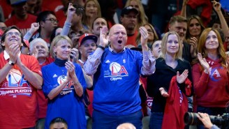 Clippers Owner Steve Ballmer Badly Missed A Fist Bump Last Night