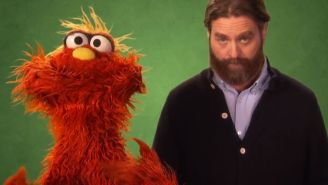 Zach Galifianakis visited ‘Sesame Street’ to teach us a new word